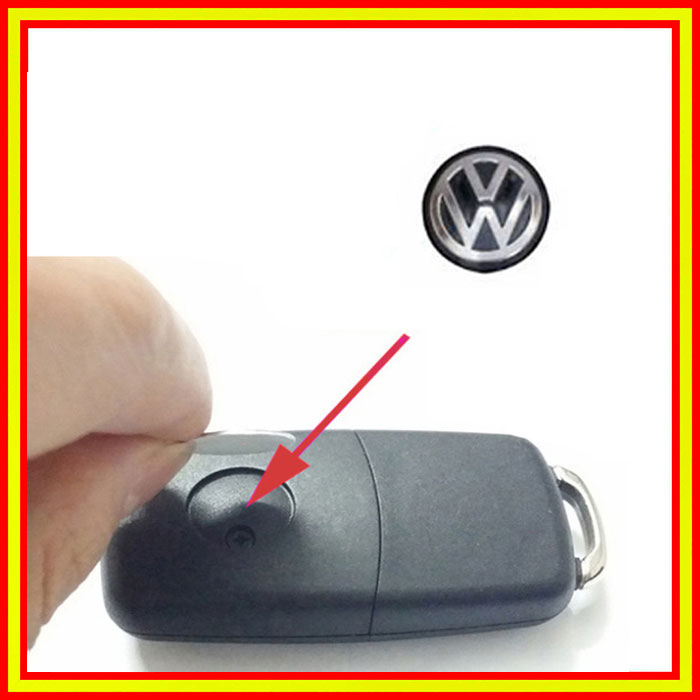 Emblema negro logo VW para llave