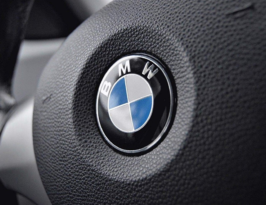 Emblema Adhesivo para volante compatible con BMW 45 mm aniversario