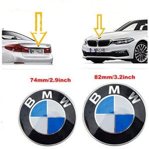 Set 2 Emblemas para BMW capo y delantero