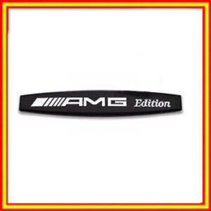Emblema Negro Metal auto adhesiva AMG
